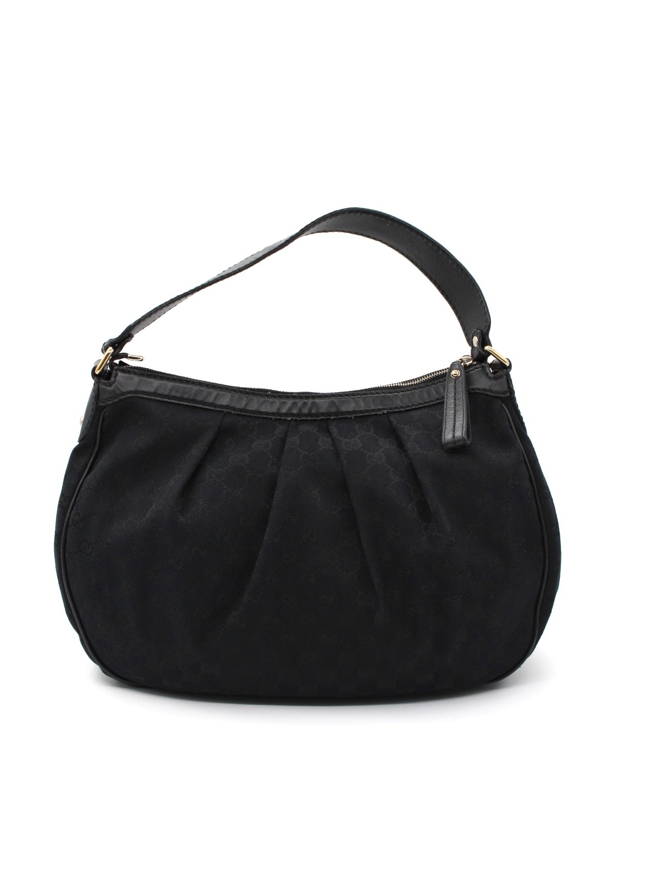 Borsa Gucci Hobo in tessuto e pelle thumb