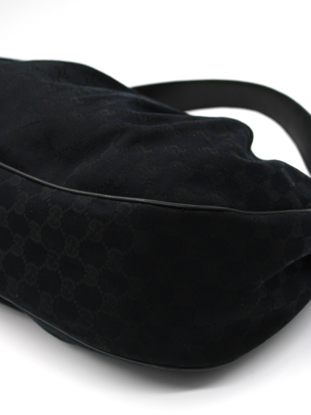 Borsa Gucci Hobo in tessuto e pelle thumb