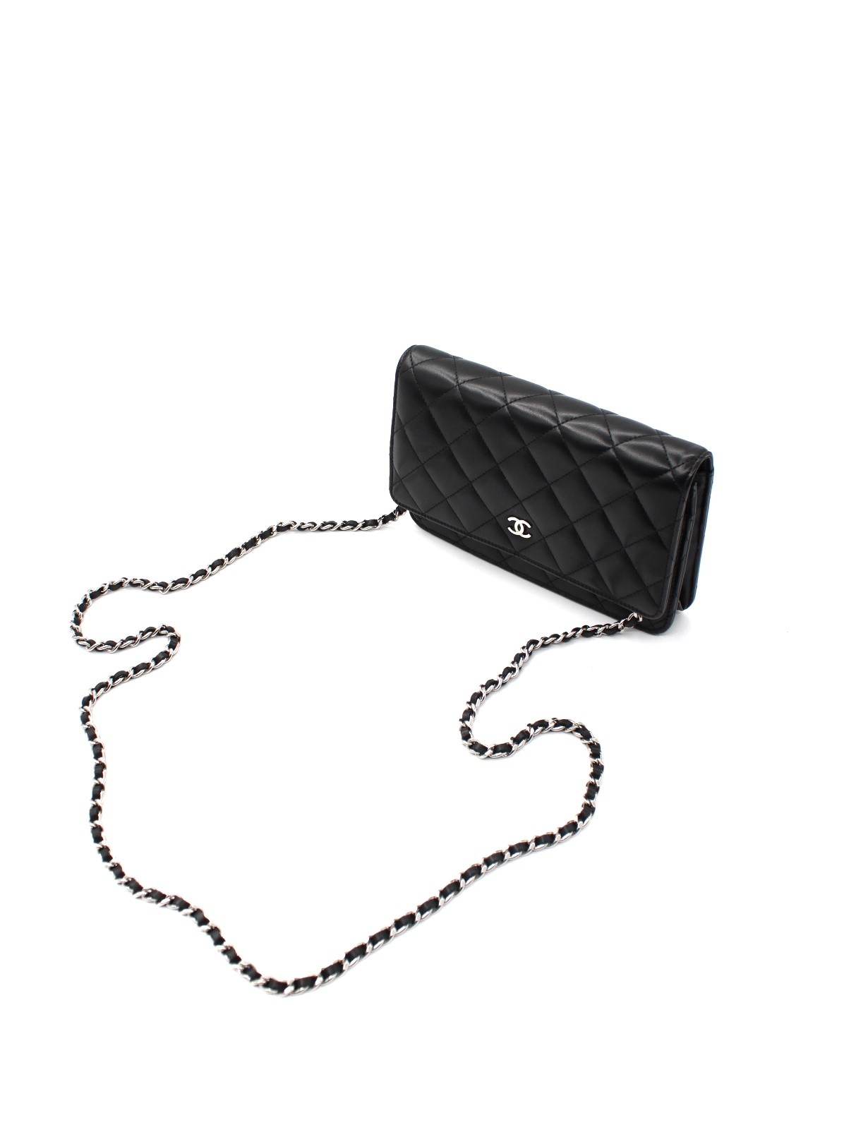 Borsa Chanel Woc in pelle nera thumb