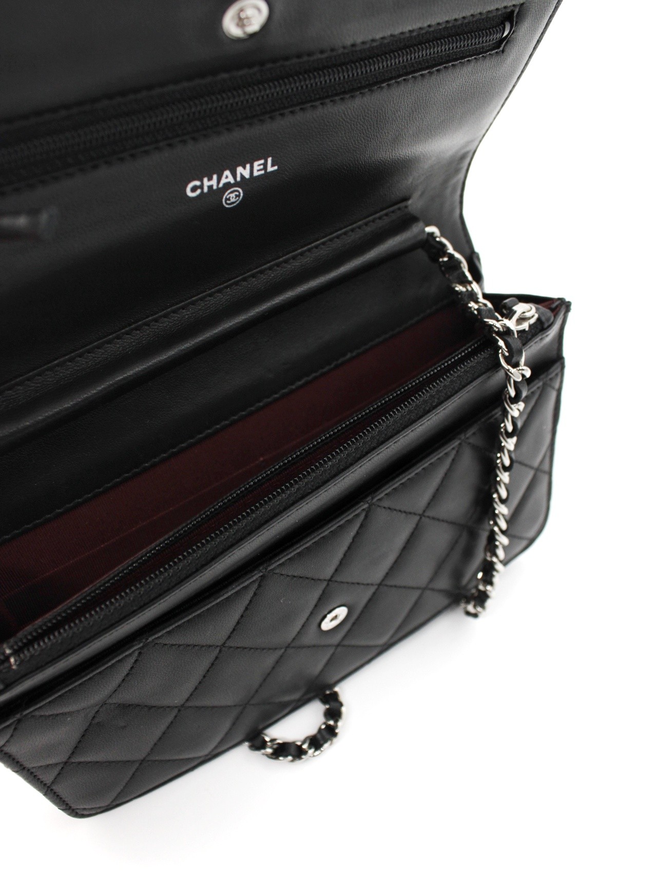Borsa Chanel Woc in pelle nera thumb