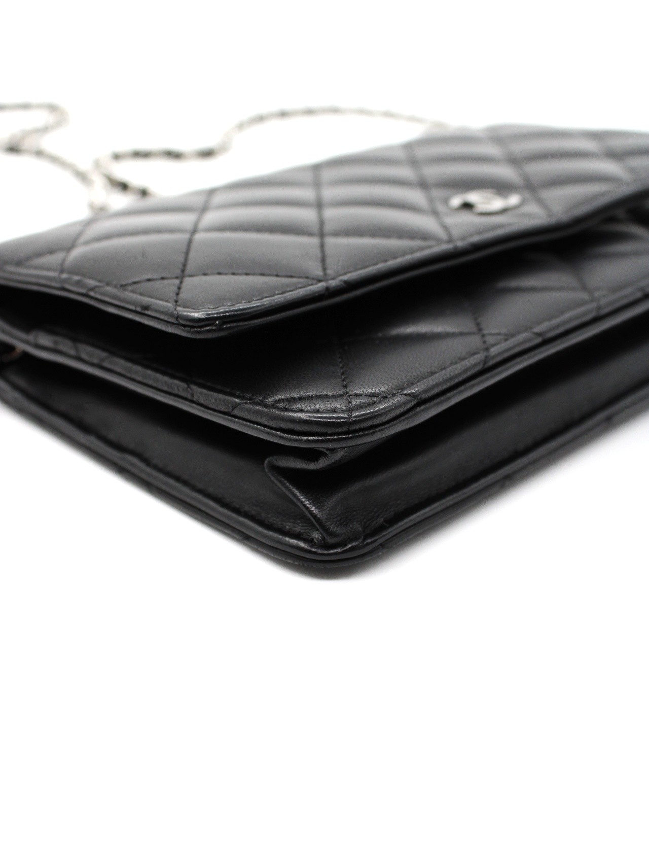 Borsa Chanel Woc in pelle nera thumb