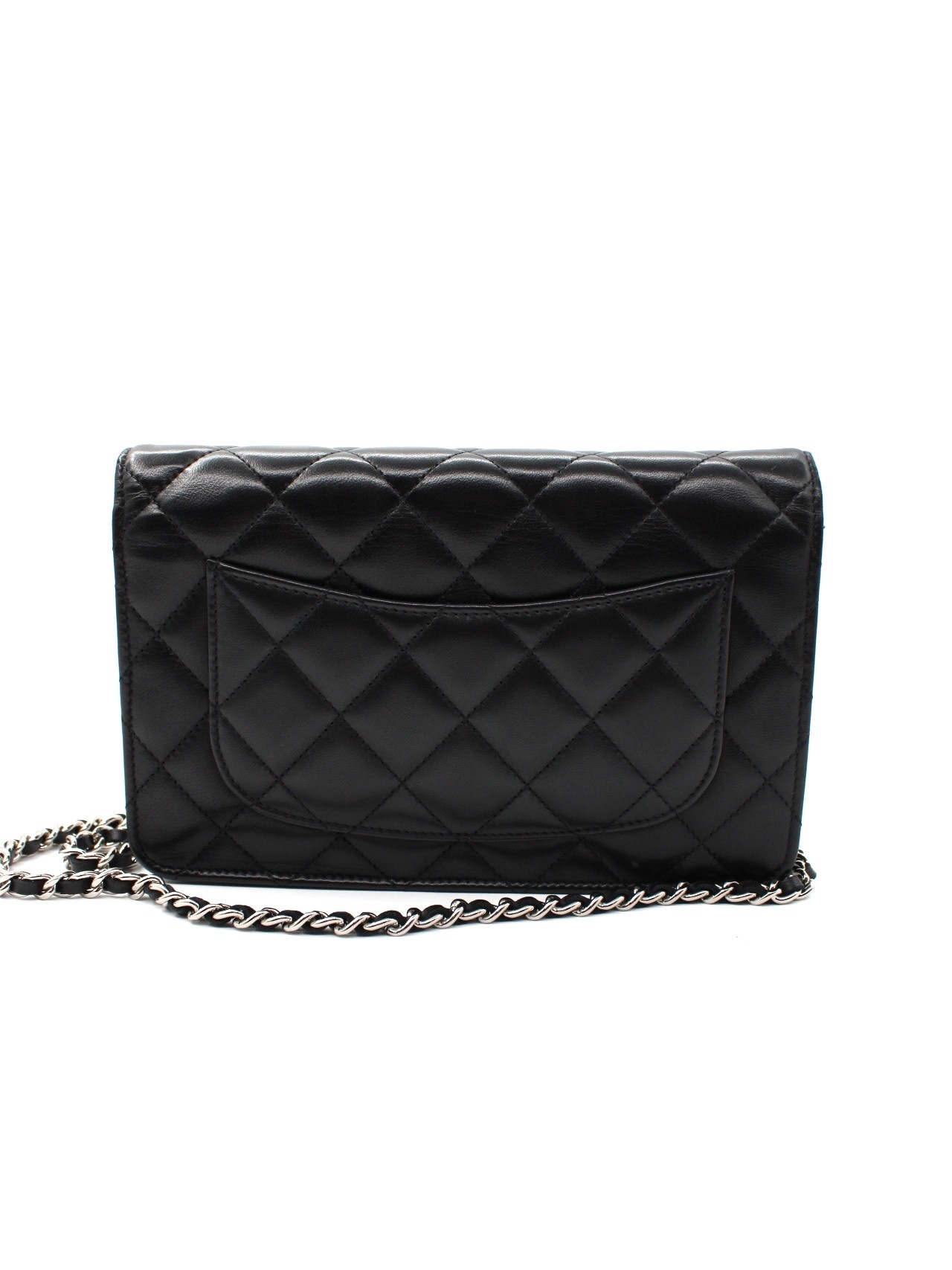Borsa Chanel Woc in pelle nera thumb