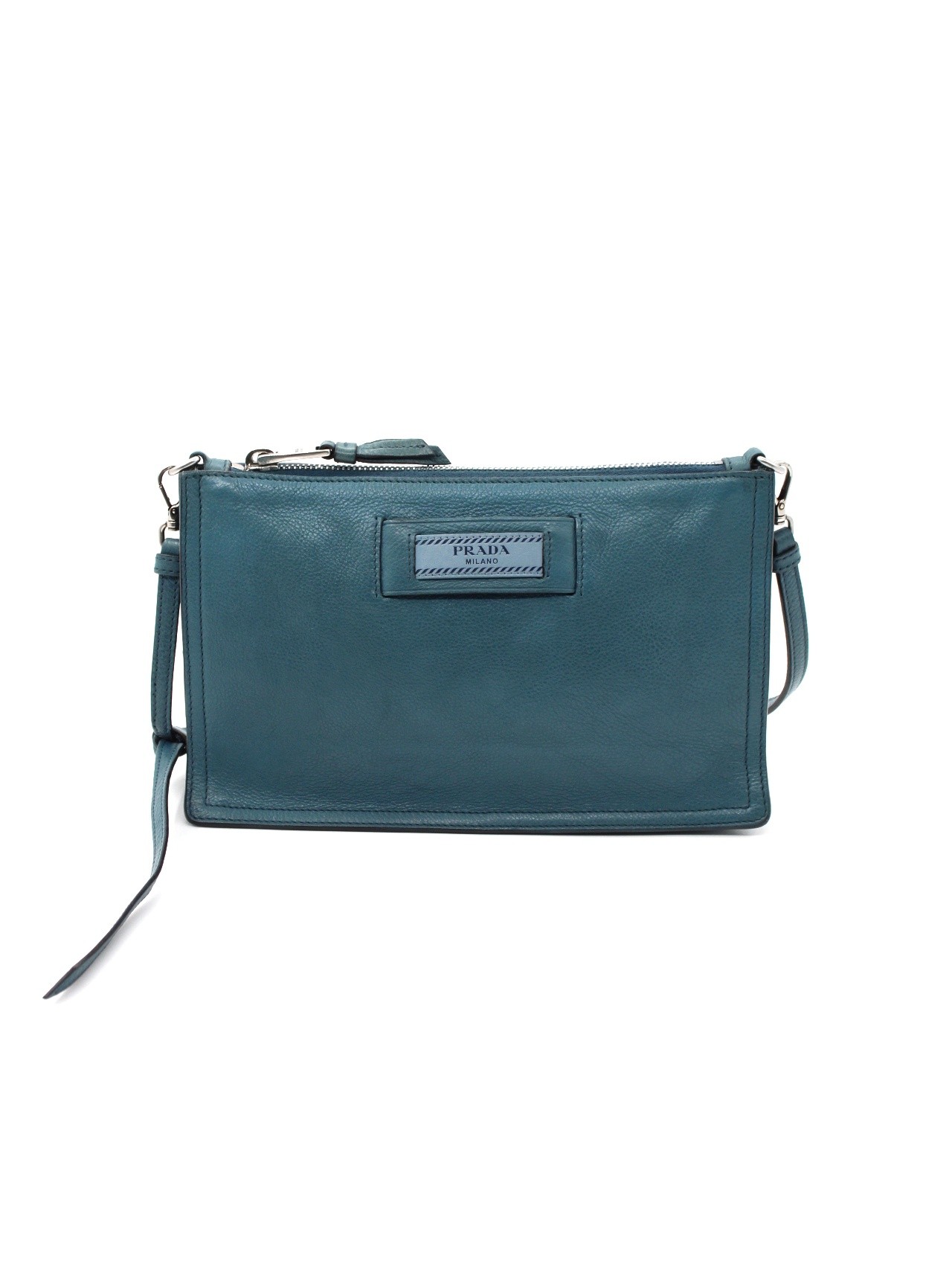 Borsa Prada in pelle cobalto thumb