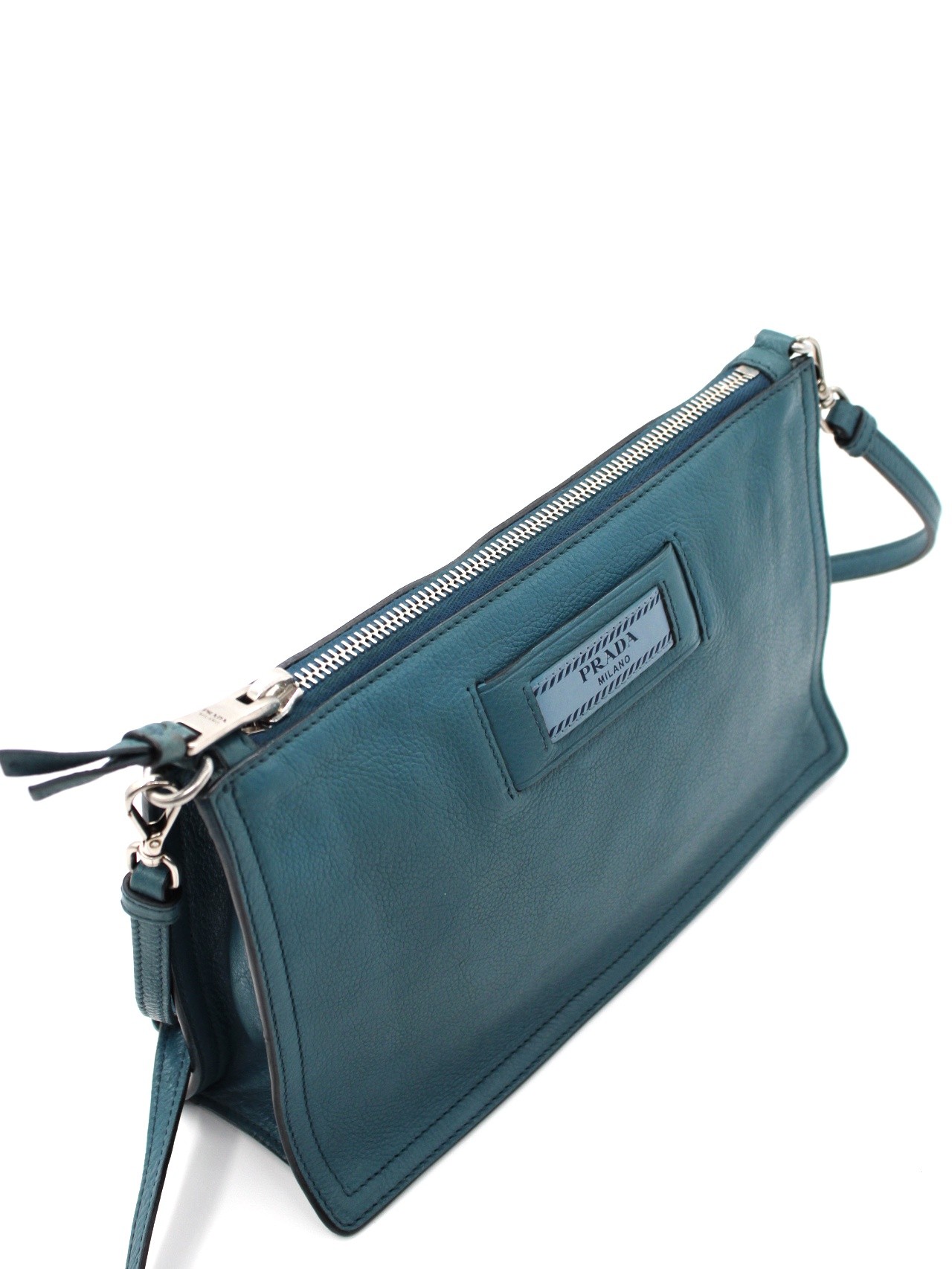 Borsa Prada in pelle cobalto thumb