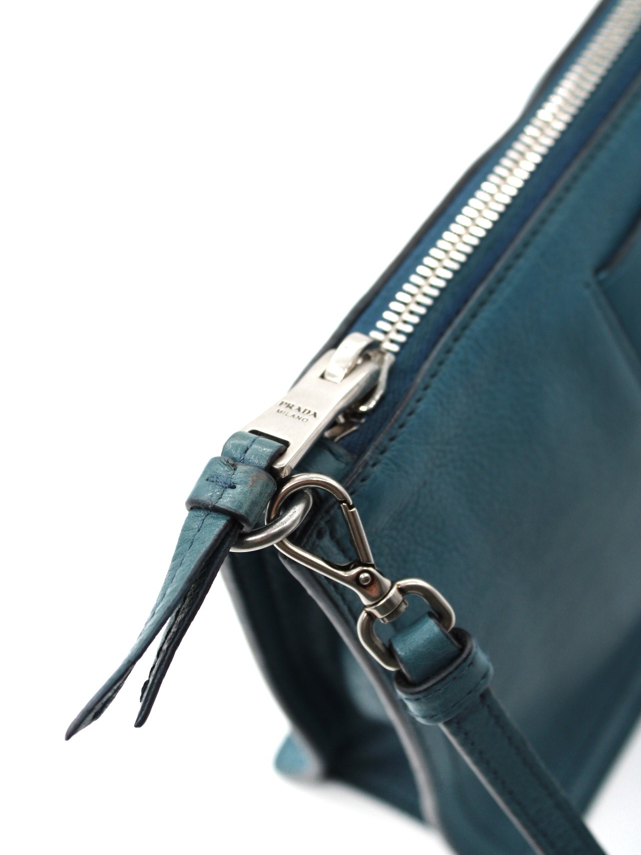 Borsa Prada in pelle cobalto thumb