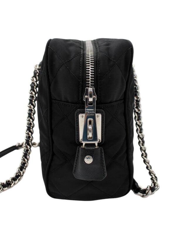 Bauletto Prada in Tela Vela Nero