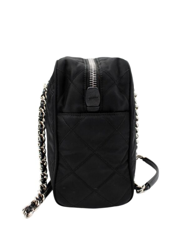 Bauletto Prada in Tela Vela Nero