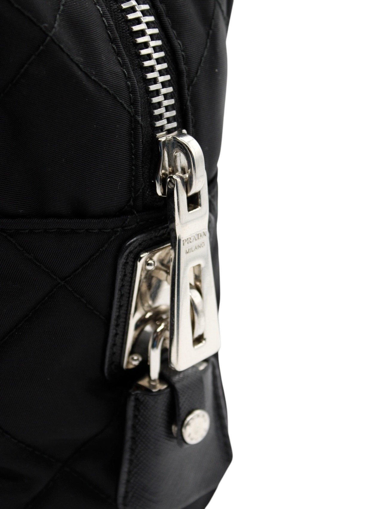Bauletto Prada in Tela Vela Nero thumb