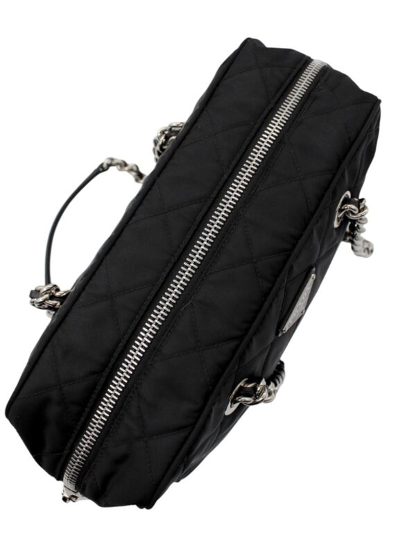 Bauletto Prada in Tela Vela Nero