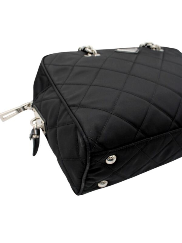Bauletto Prada in Tela Vela Nero