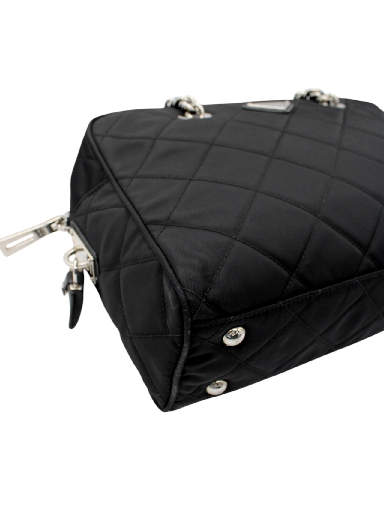 Bauletto Prada in Tela Vela Nero thumb