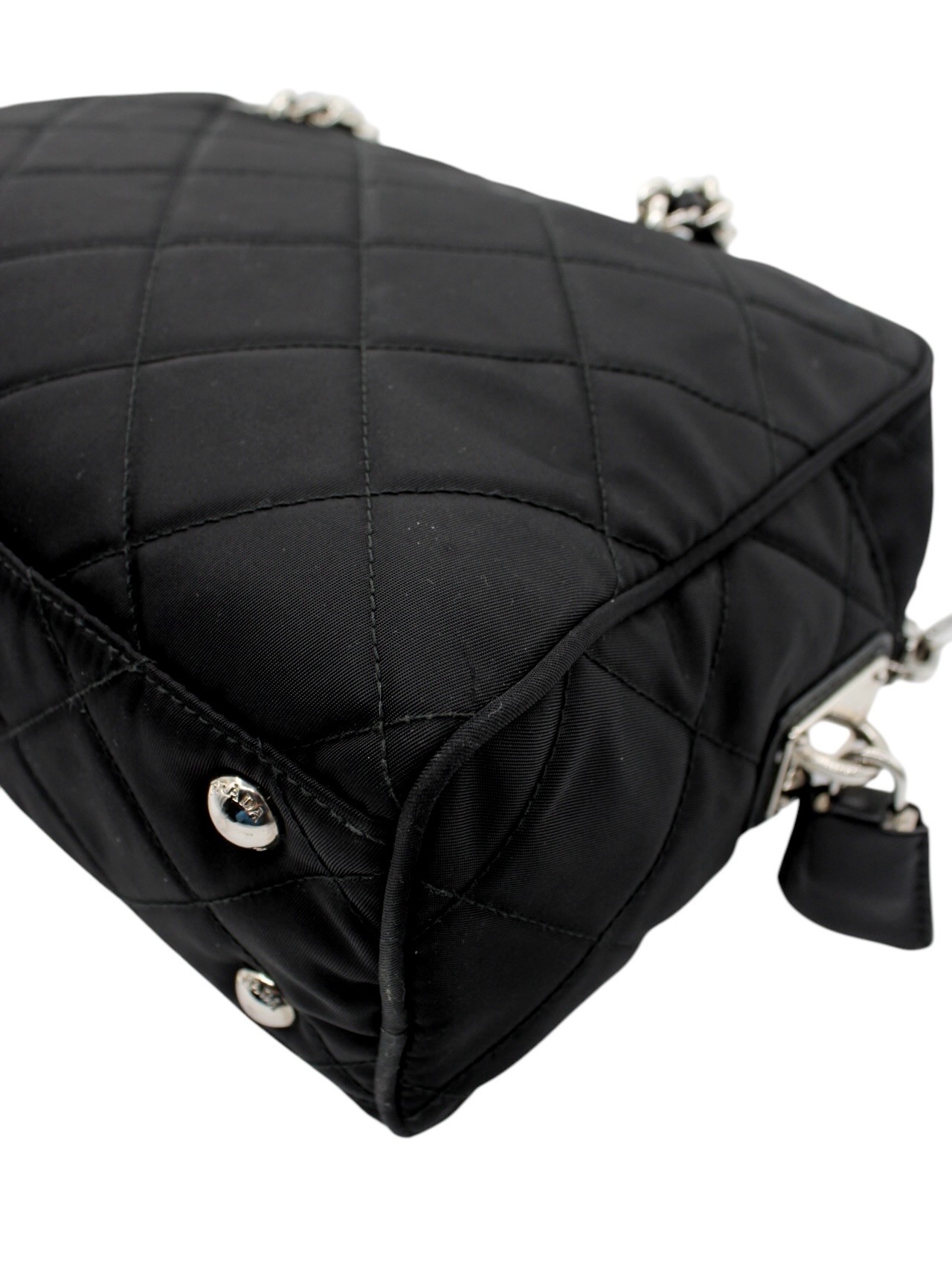 Bauletto Prada in Tela Vela Nero thumb