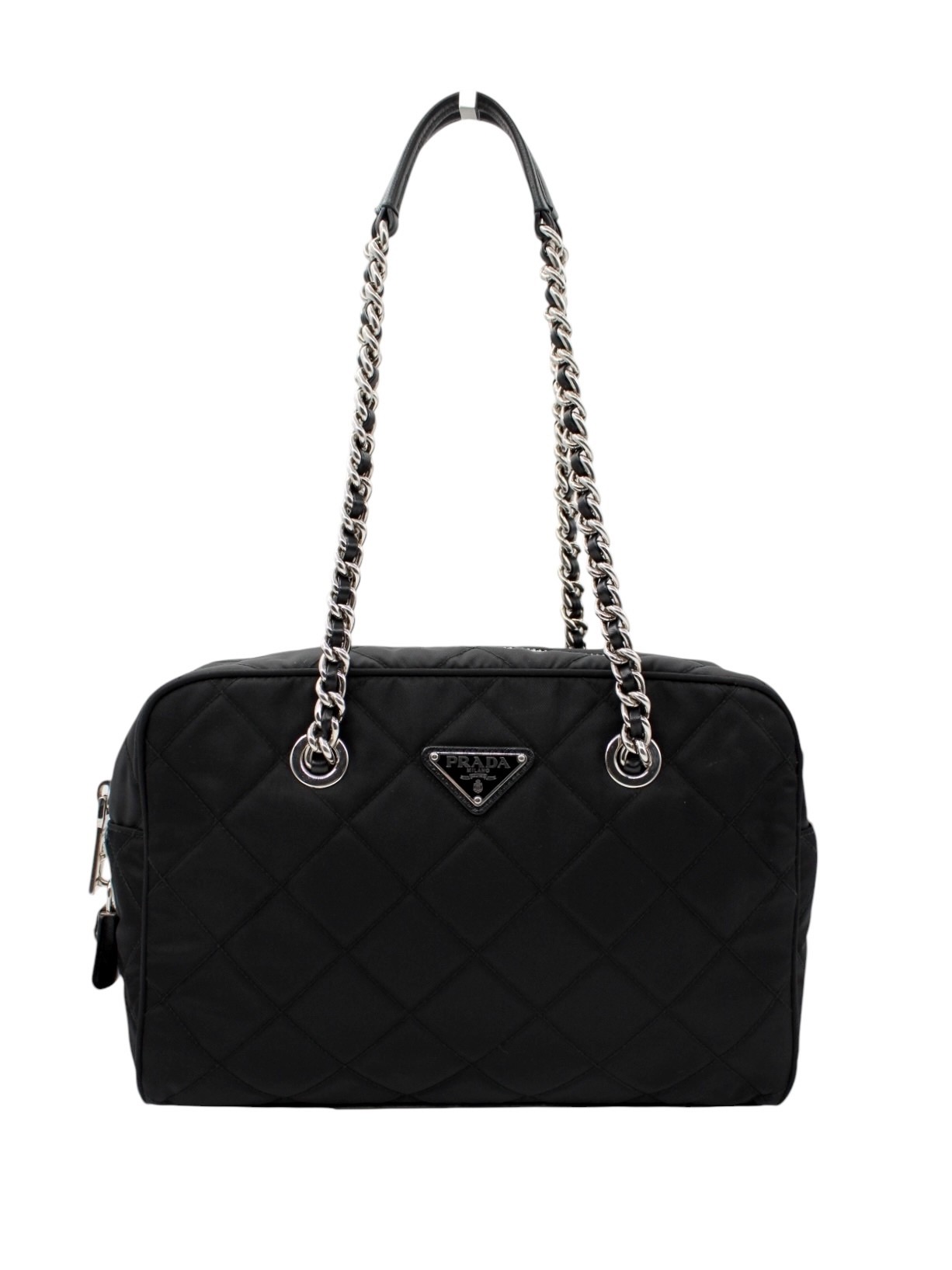 Bauletto Prada in Tela Vela Nero thumb