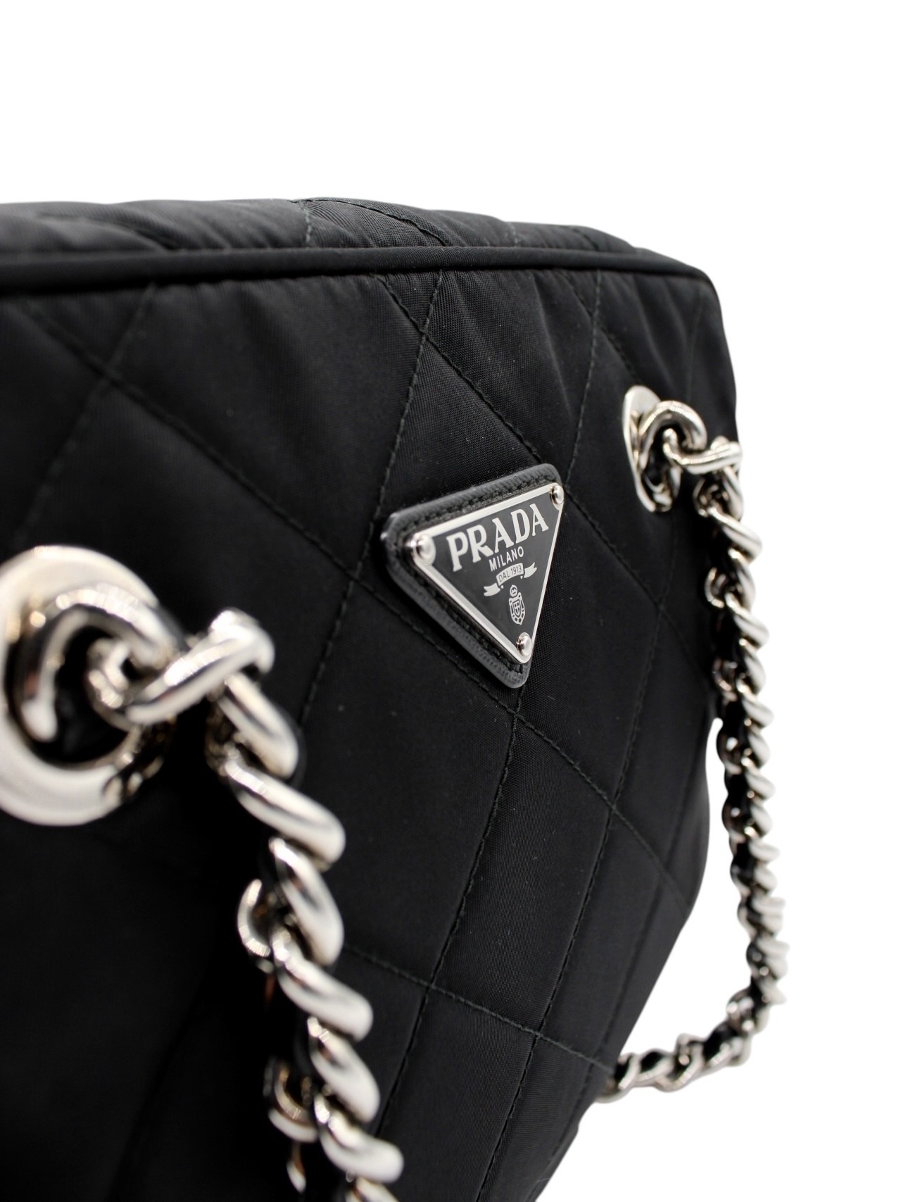 Bauletto Prada in Tela Vela Nero thumb