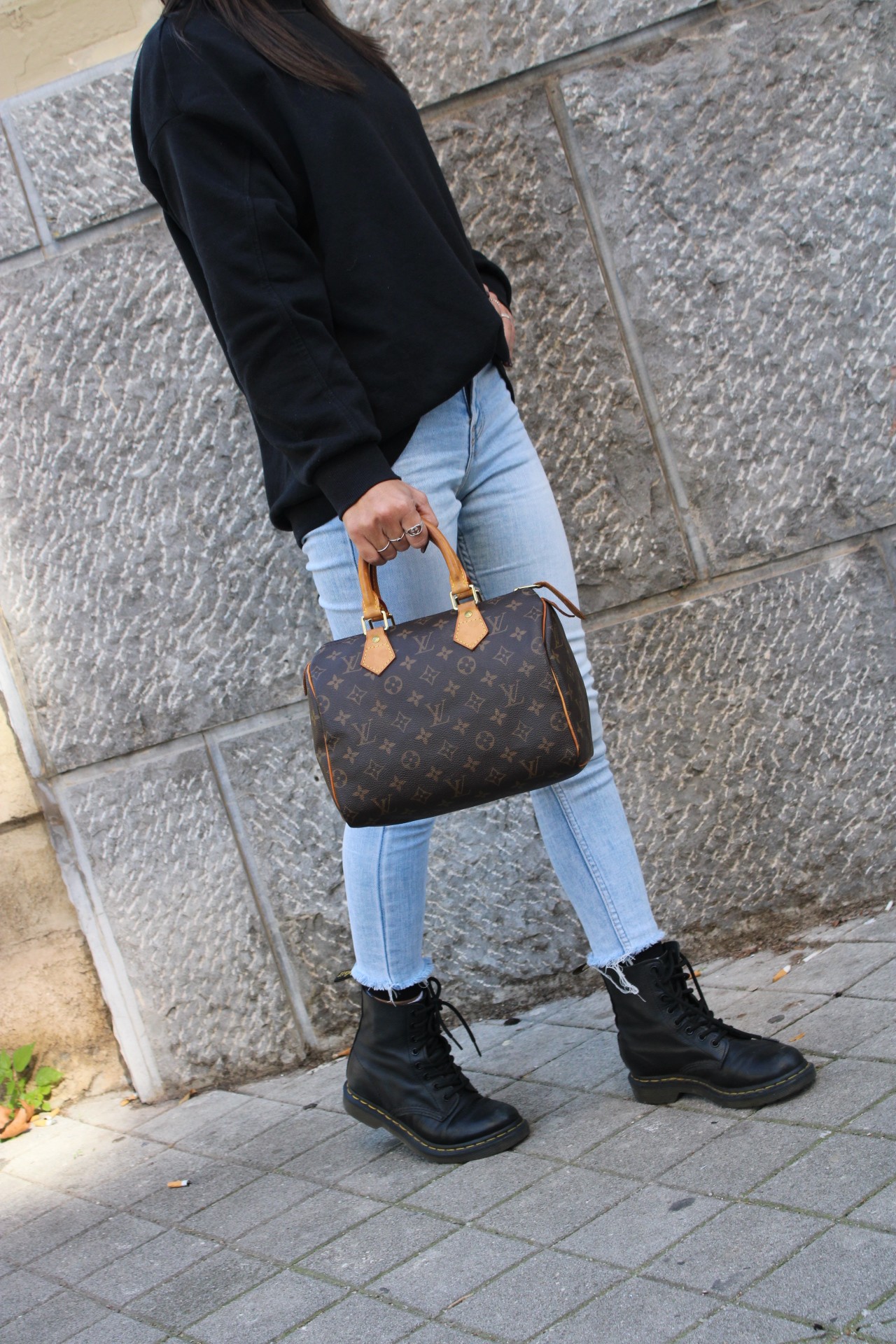 Borsa Louis Vuitton speedy 25 in monogram thumb