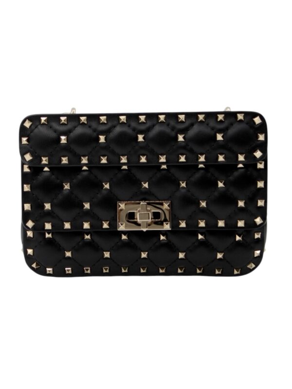 Borsa Valentino Rockstud Spike piccola in Nappa