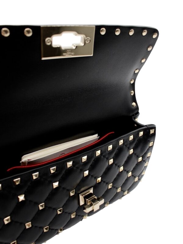 Borsa Valentino Rockstud Spike piccola in Nappa