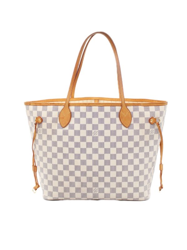 Borsa Louis Vuitton Neverfull MM in damier azur