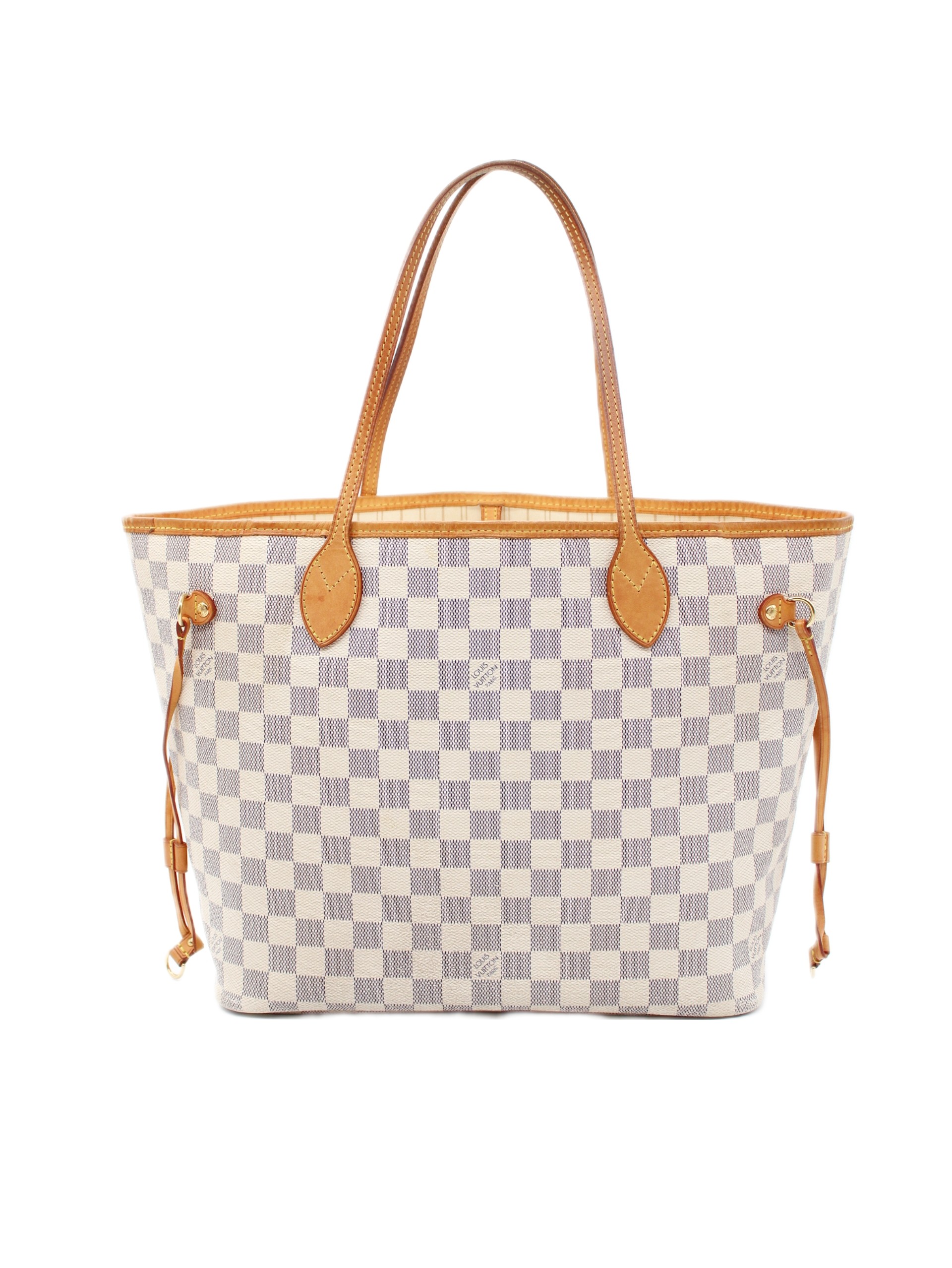 Borsa Louis Vuitton Neverfull MM in damier azur thumb