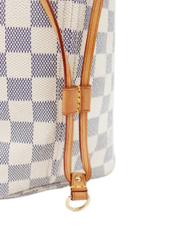 Borsa Louis Vuitton Neverfull MM in damier azur