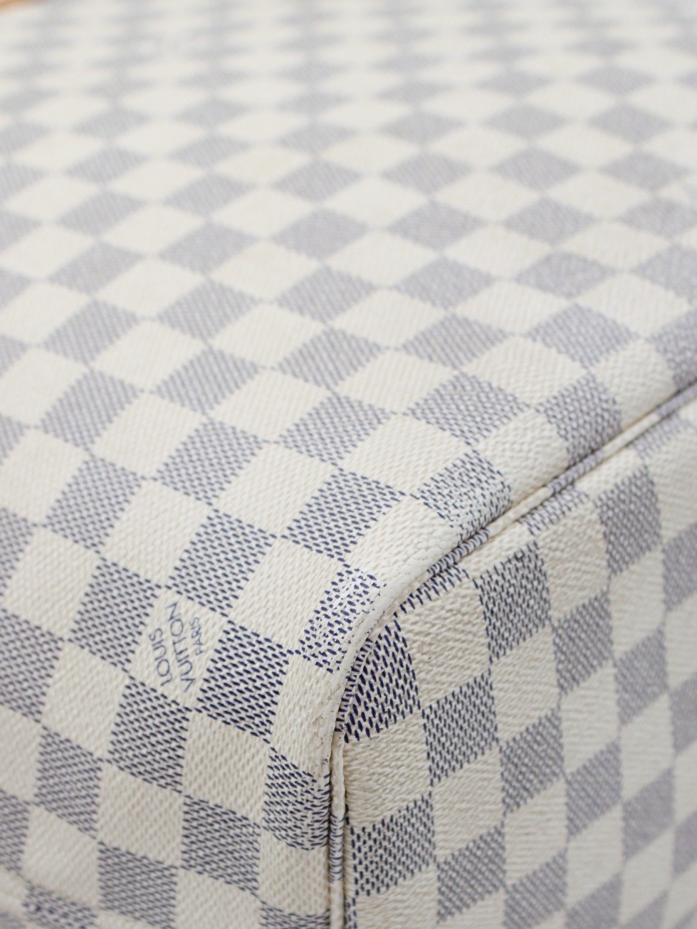 Borsa Louis Vuitton Neverfull MM in damier azur thumb