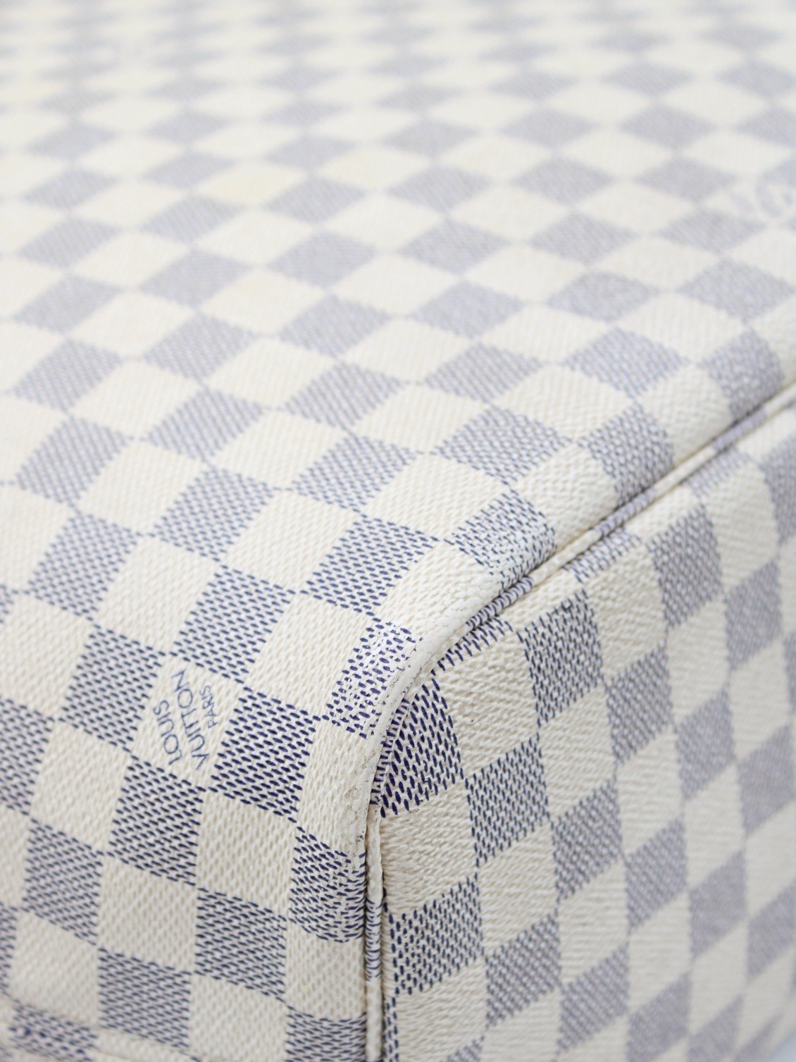 Borsa Louis Vuitton Neverfull MM in damier azur thumb
