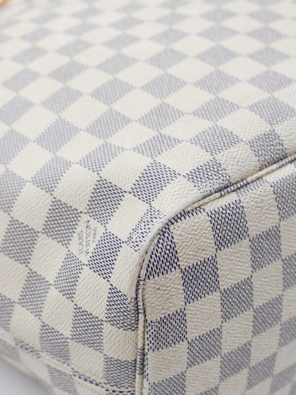Borsa Louis Vuitton Neverfull MM in damier azur