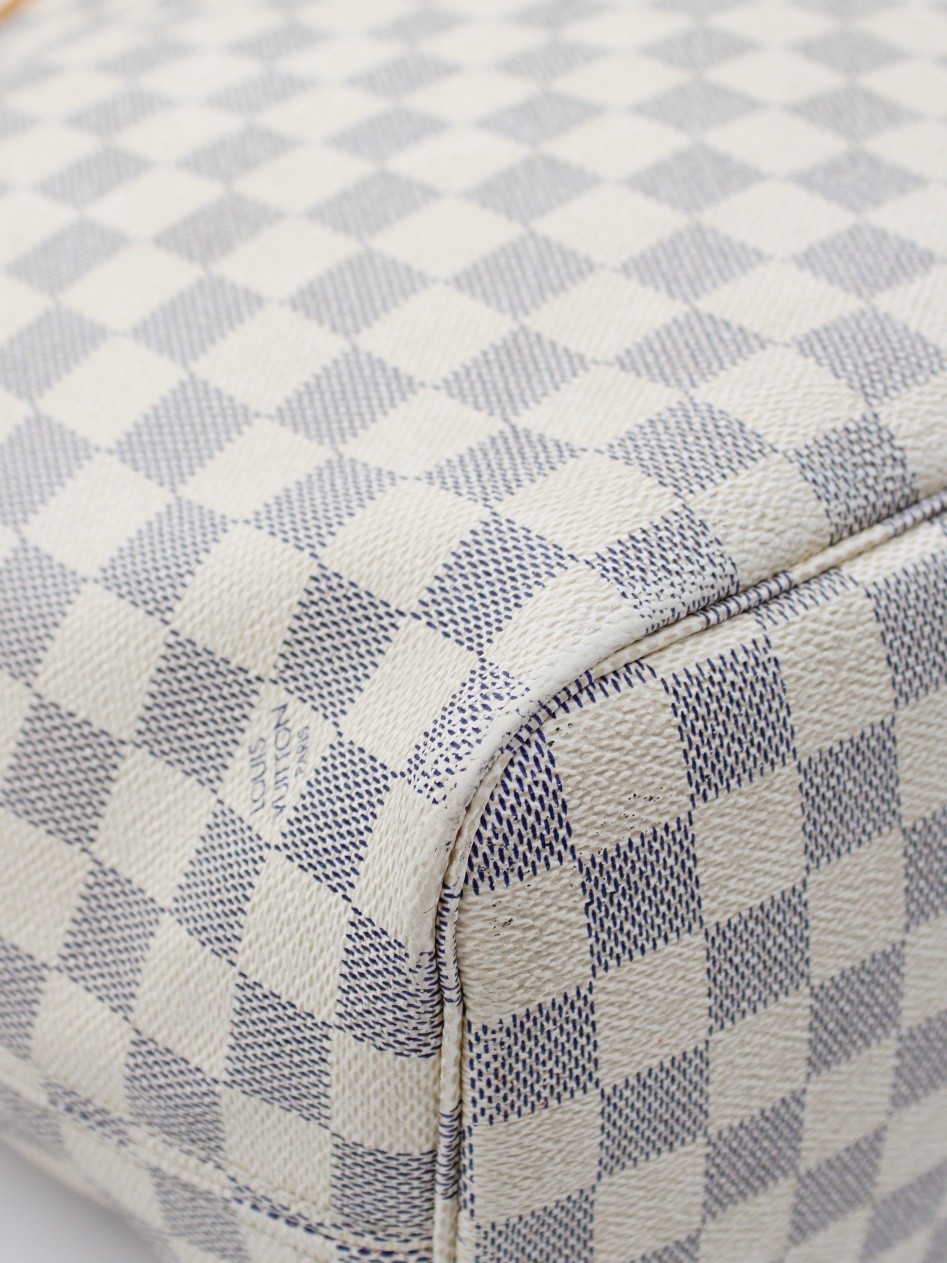 Borsa Louis Vuitton Neverfull MM in damier azur thumb