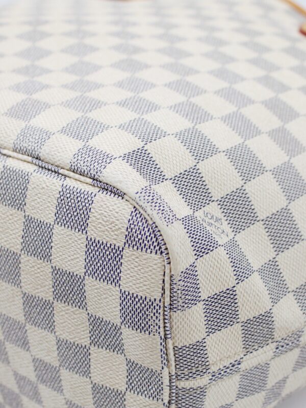Borsa Louis Vuitton Neverfull MM in damier azur