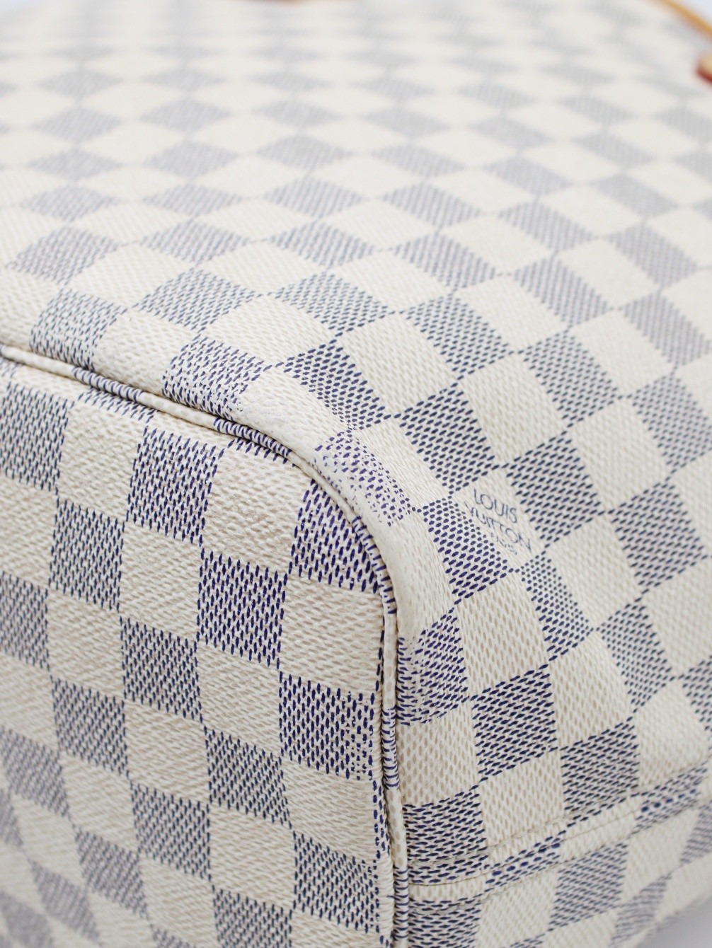 Borsa Louis Vuitton Neverfull MM in damier azur thumb