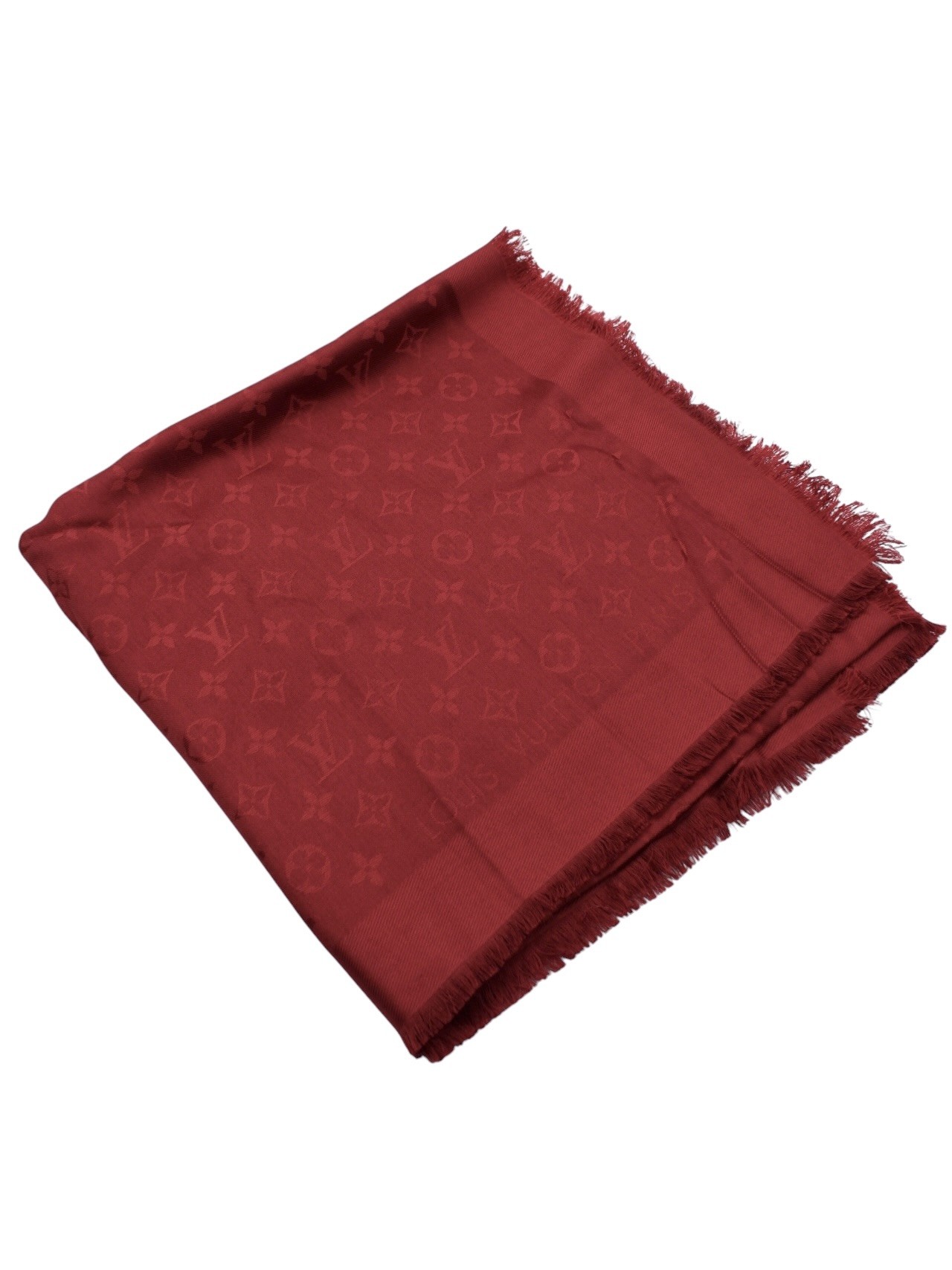 Scialle Louis Vuitton Rosso Scuro thumb