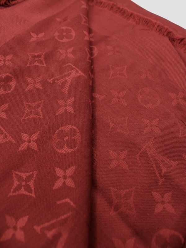 Scialle Louis Vuitton Rosso Scuro