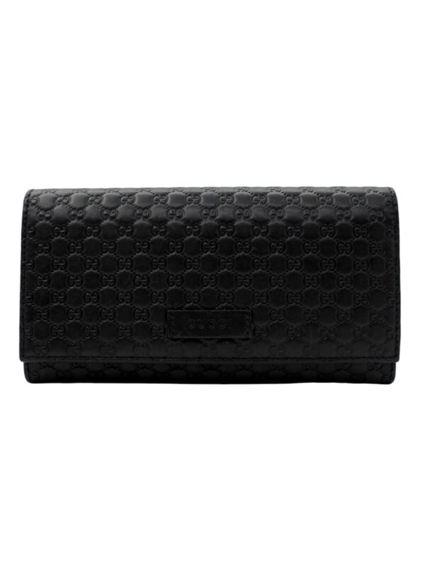 Portafoglio Gucci in Pelle Microguccissima Nero
