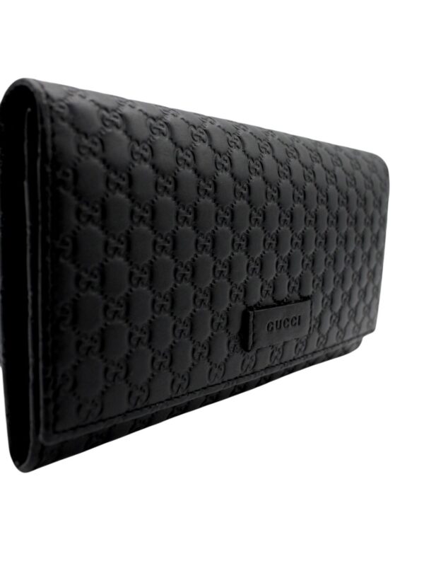 Portafoglio Gucci in Pelle Microguccissima Nero