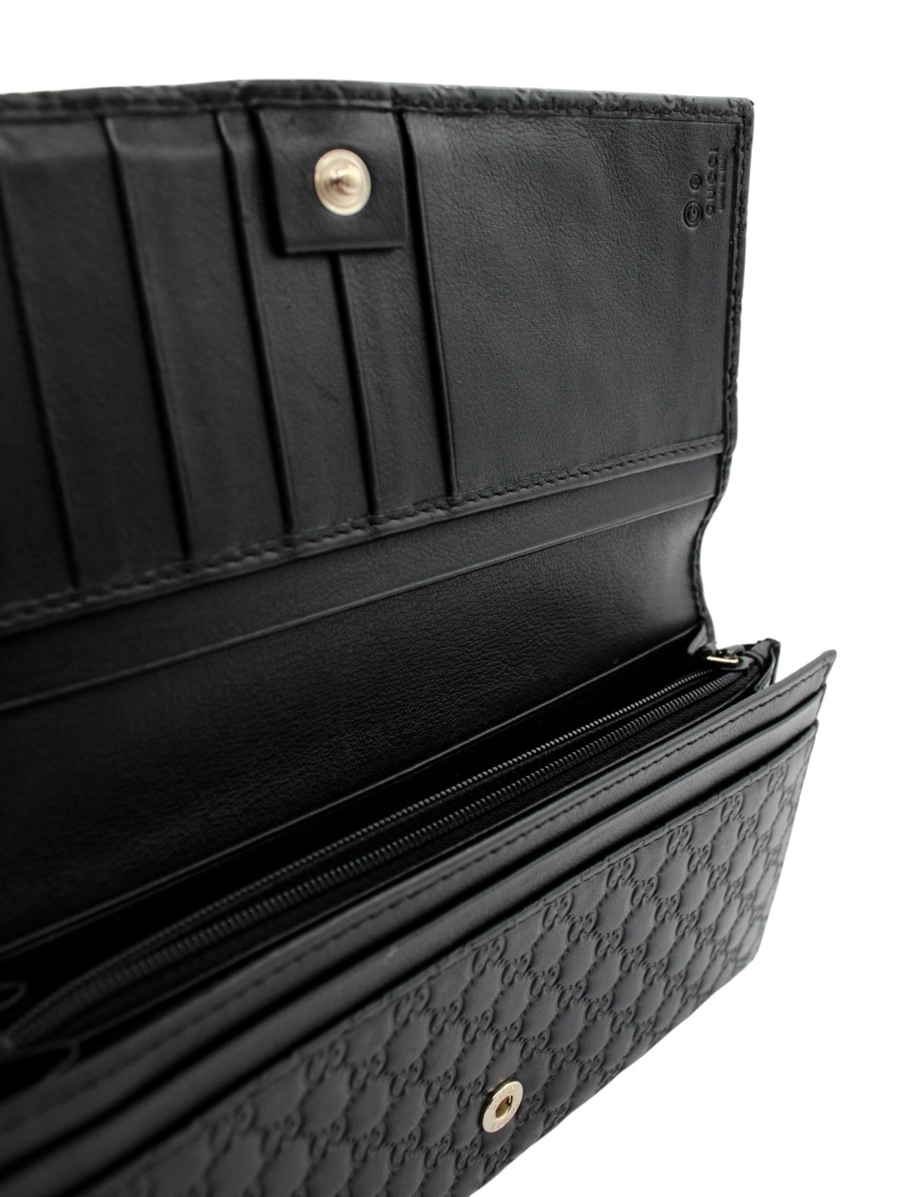 Portafoglio Gucci in Pelle Microguccissima Nero thumb