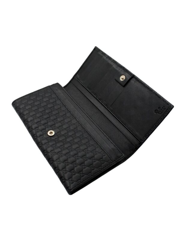 Portafoglio Gucci in Pelle Microguccissima Nero