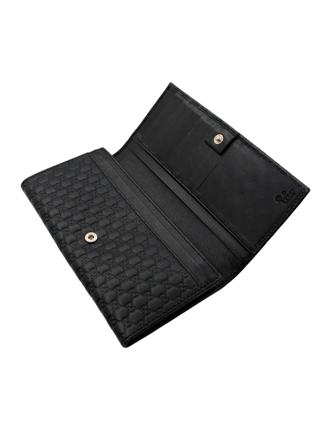 Portafoglio Gucci in Pelle Microguccissima Nero thumb