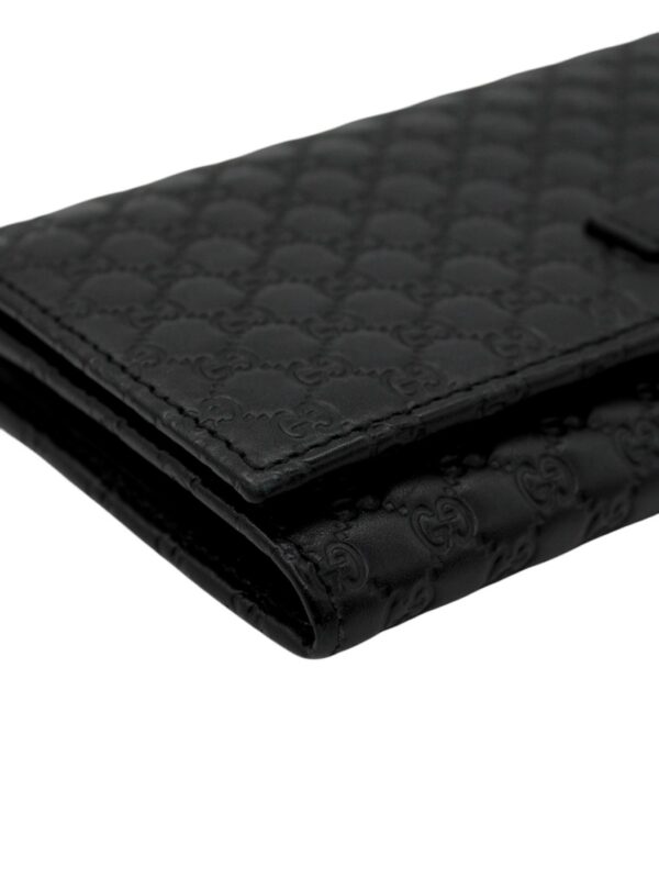 Portafoglio Gucci in Pelle Microguccissima Nero