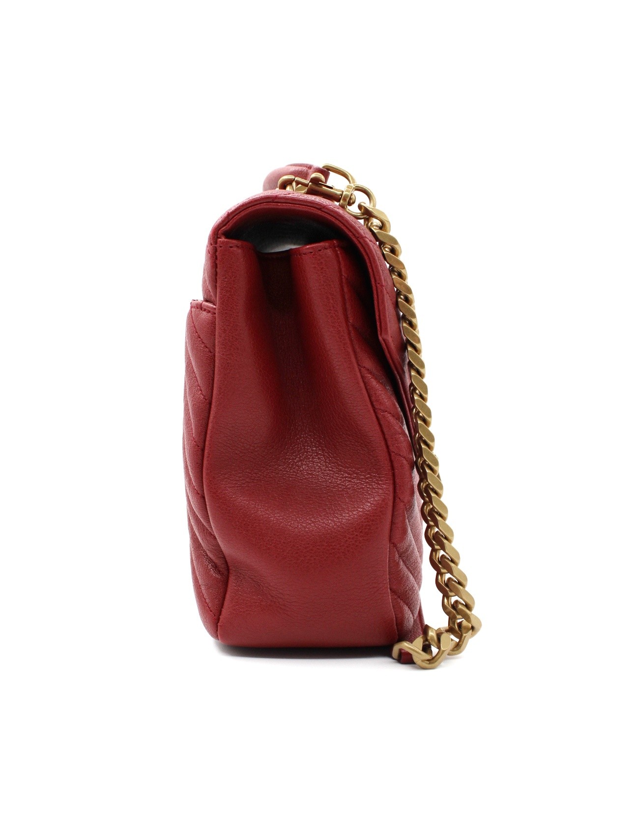 Borsa Saint Laurent College in pelle bordeaux thumb