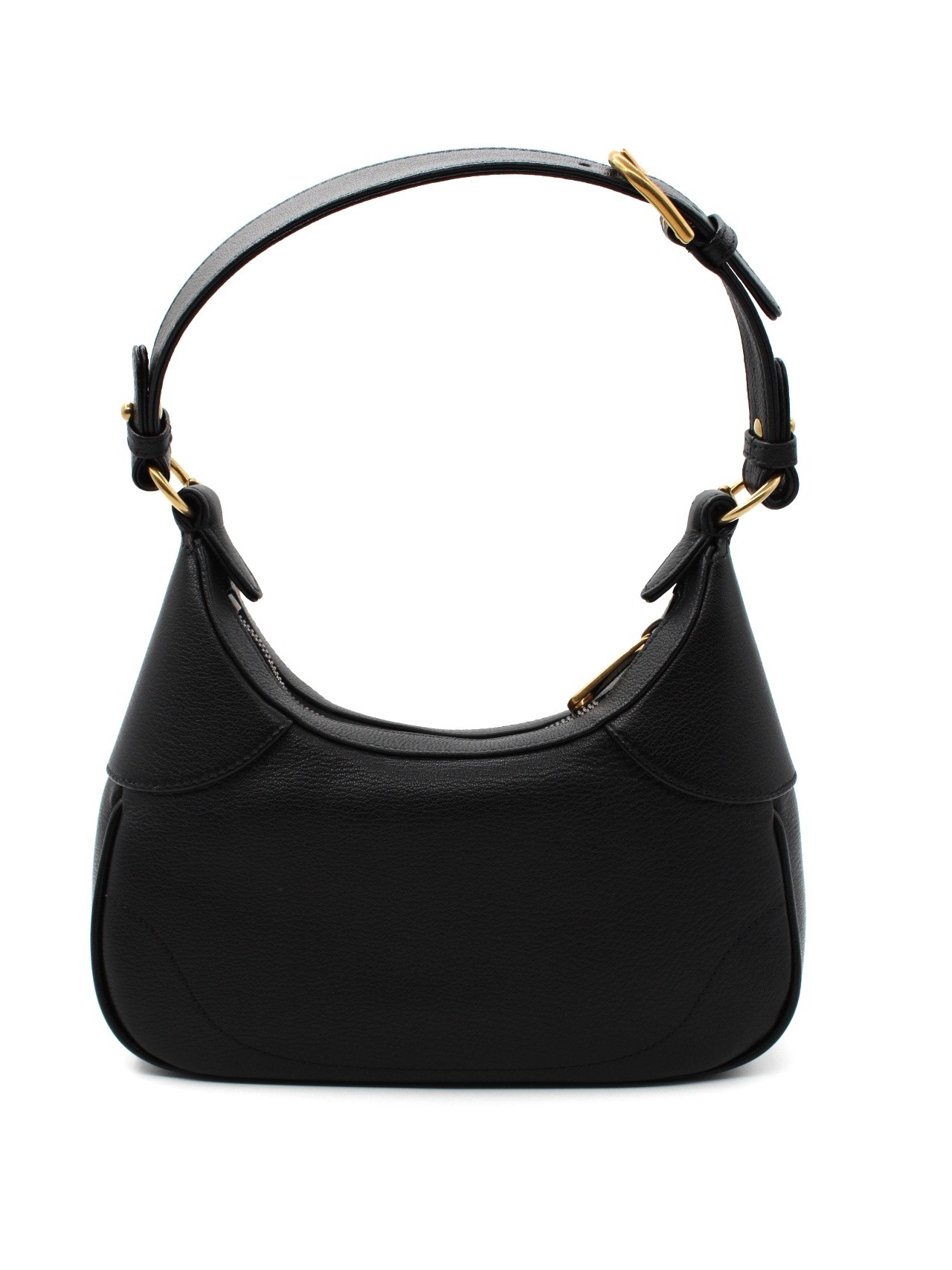 Borsa Gucci a spalla Aphrodite in pelle nera thumb