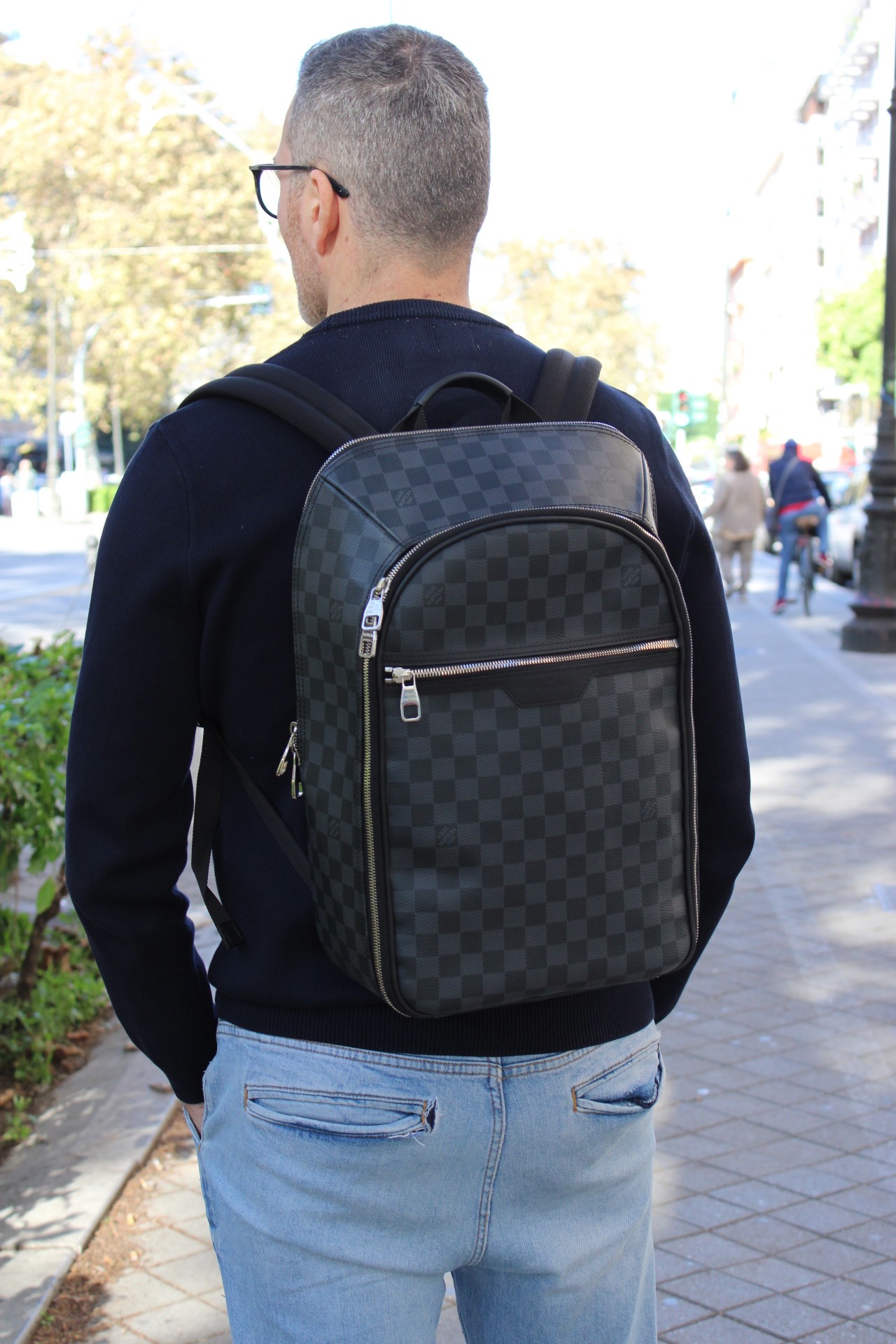 Zaino Louis Vuitton Michael Damier Graphite thumb