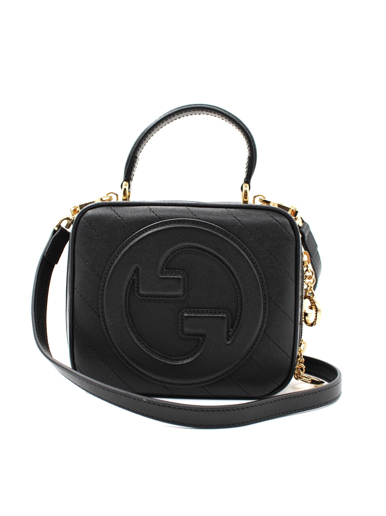 Borsa Gucci Blondie in pelle nera thumb