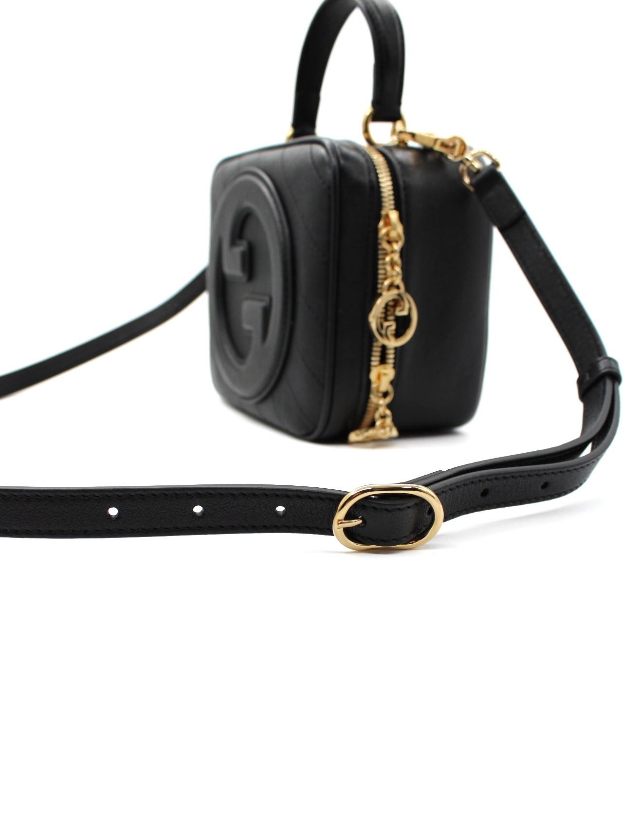 Borsa Gucci Blondie in pelle nera thumb