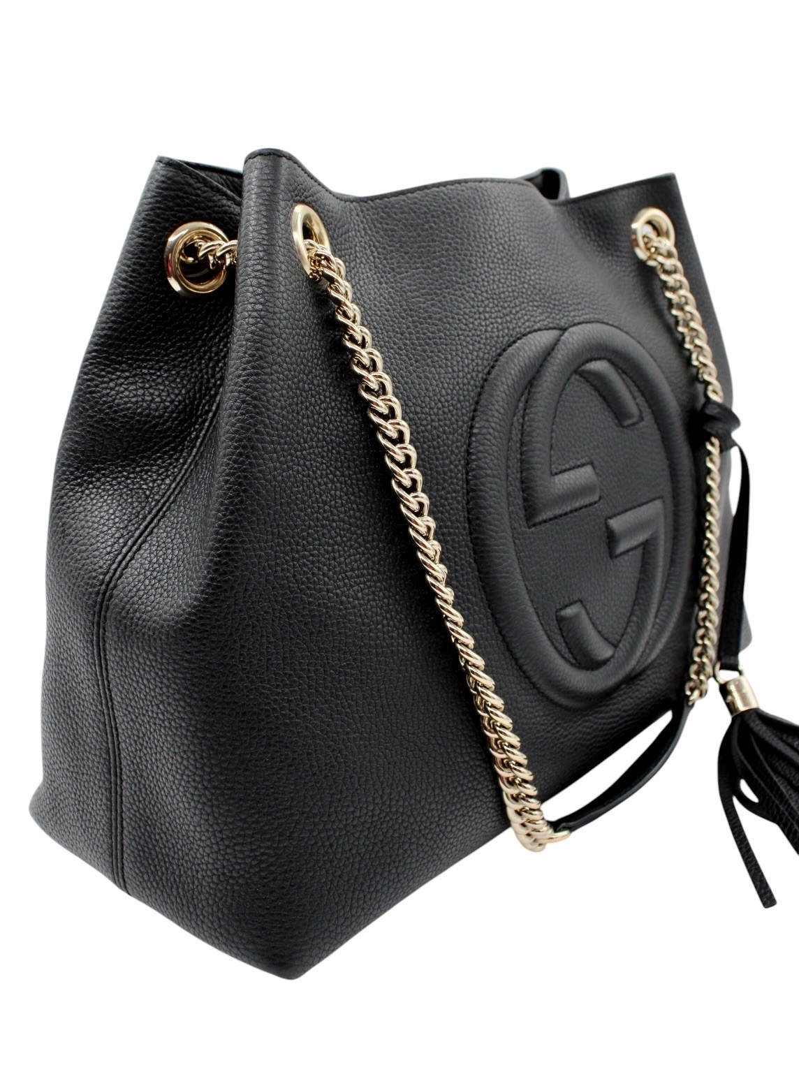 Borsa Gucci Soho in Pelle Nera thumb