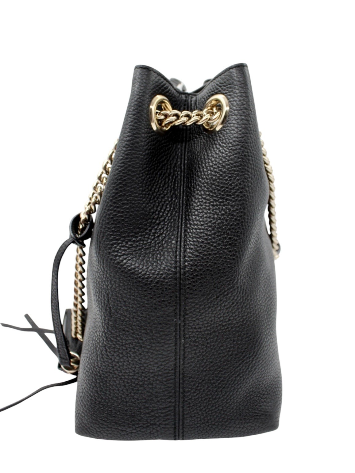 Borsa Gucci Soho in Pelle Nera thumb