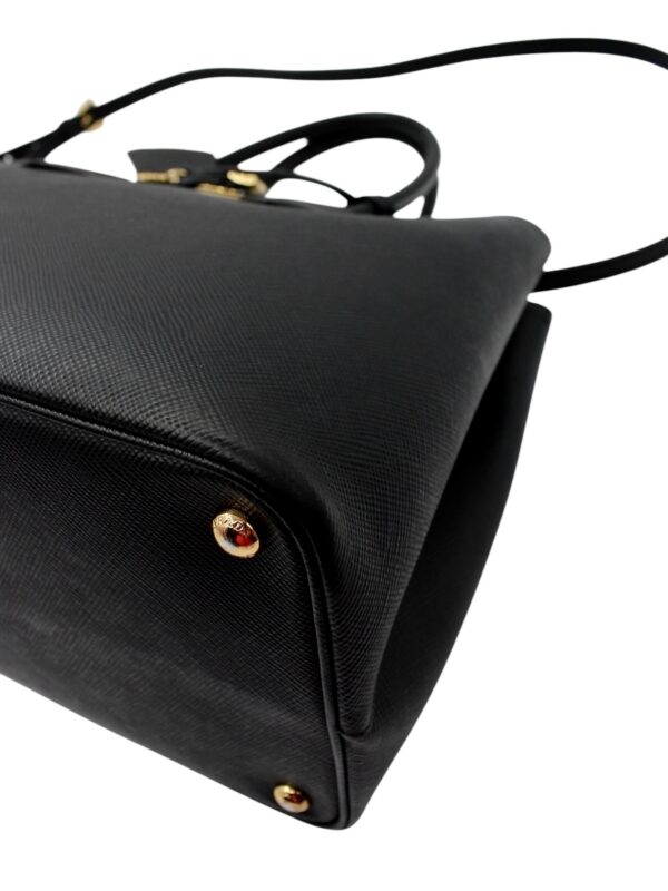 Borsa Prada Bicolor in Pelle Saffiano Nera