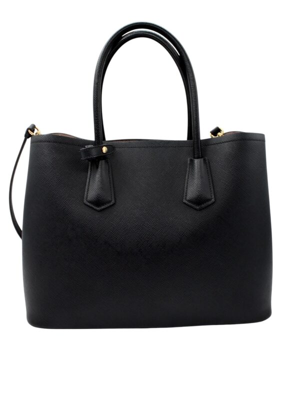 Borsa Prada Bicolor in Pelle Saffiano Nera