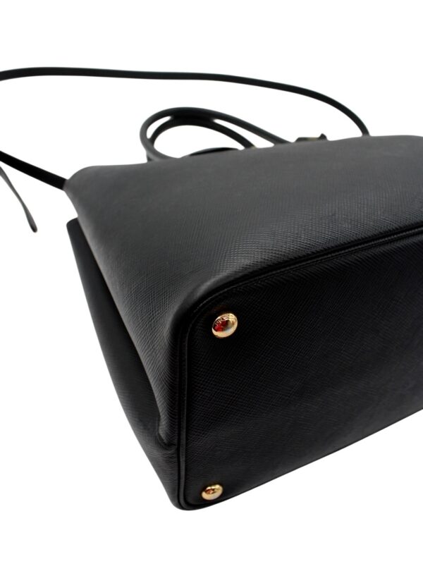 Borsa Prada Bicolor in Pelle Saffiano Nera