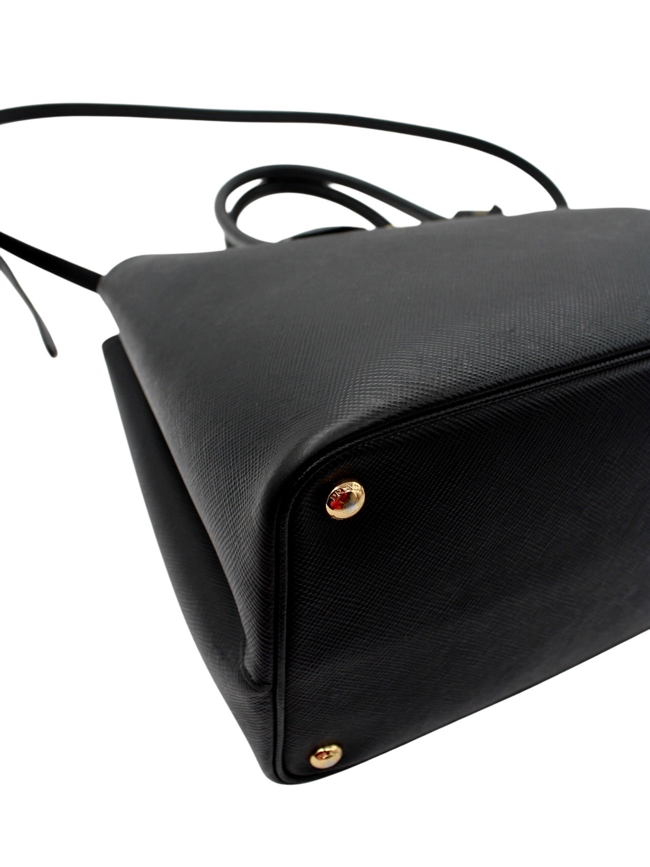 Borsa Prada Bicolor in Pelle Saffiano Nera thumb
