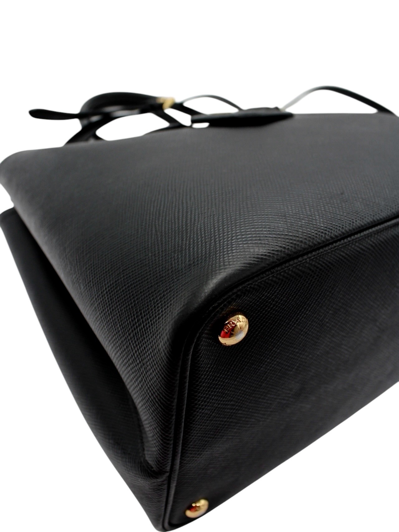 Borsa Prada Bicolor in Pelle Saffiano Nera thumb